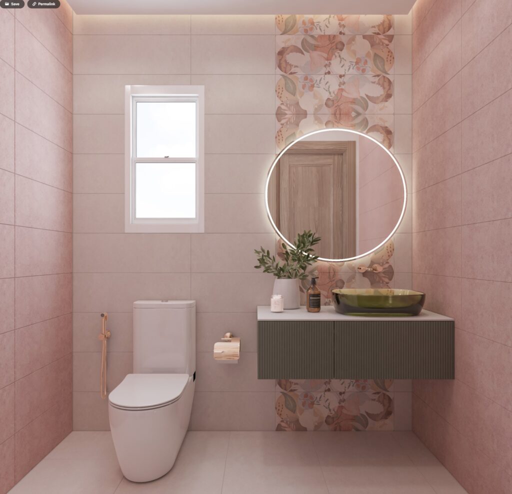 Powder Bathroom Design in Dubai - Renovation In Dubai